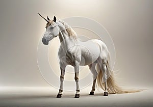 AI-generated: Ethereal Grace: Minimalist Unicorn Elegance