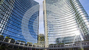 Unicredit tower, square Gae Aulenti, Milan, Italy photo