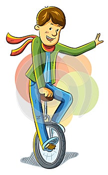 Unicycle Boy photo