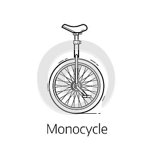 Unicycle Vector Illustration