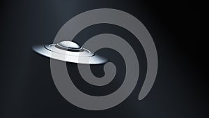 Unidentified Flying Object  is in the dark sky