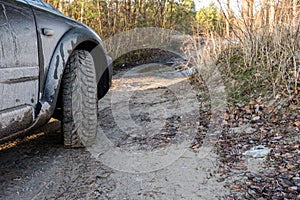 Unidentified offroad vehicles during a desert safari