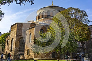 Byzantine Church Hagia Eirene at Topkapi Palace in Istanbul, Turkey