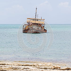 Unidentified sunken vessel