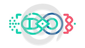 Unified Digital Connection: Seamless Network Integration, vector design Generative AI