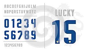 Uniform letters and numbers for sport apparel
