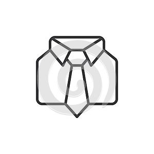 Uniform line icon, outline vector sign