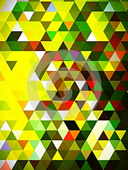 An unimaginable illustration of matchless colorful geometric pattern of rectangles