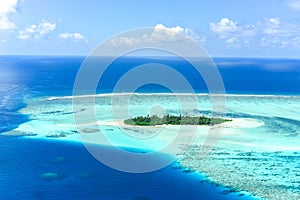 Uninhabited island in Baa Atoll, Maldives