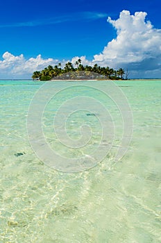 Uninhabited island in the Pacific