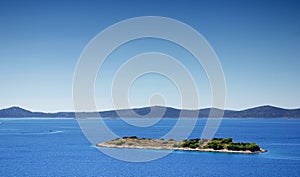 Uninhabited island in the sea, Croatia Dalmatia