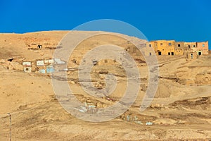 Uninhabited village of Kurna in Luxor