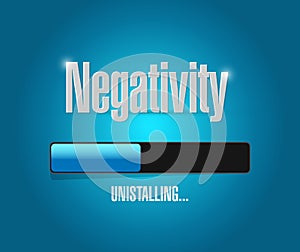 Uninstalling negativity illustration design