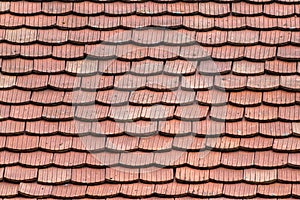 uninterrupted roof made of beaver roof tiles.