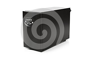 uninterruptible power supply ups on white