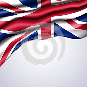 Union jack flag realistic