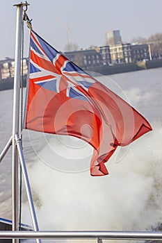 Union Jack flying in the wind
