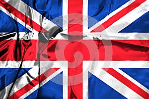 Union Jack. UK flag abstract background.