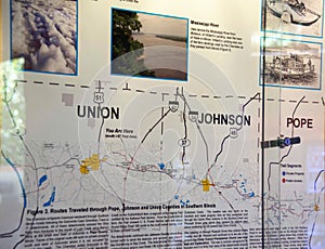 Union, Johnson, Pope Counties Trail of Tears Route