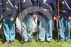 Union Soldiers--Civil War Reenactment
