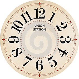 Union station clock