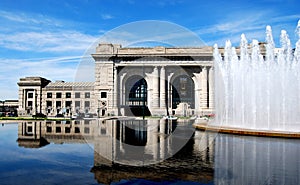 Union Station Downtown Kansas Reflection