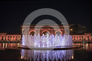 Union station,Kansas city,buildings,night