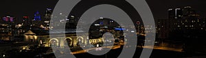 Union station,Kansas city,buildings,night