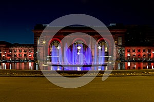 Union Station night view Kansas Missouri USA