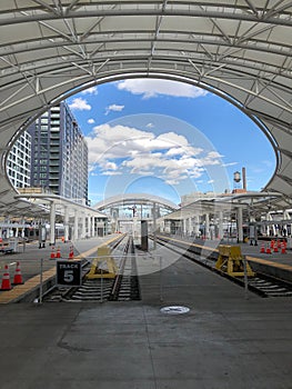 Union Station train in Denver Colorado