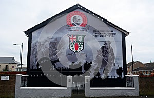 Unionist mural, Belfast, Northern Ireland