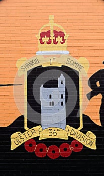 Unionist mural, Belfast, Northern Ireland