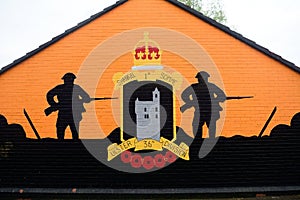 Unionist mural, Belfast, Northern Ireland