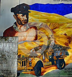 Unionist mural, Newtownards, Northern Ireland