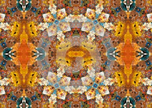 Unique abstract background.kaleidoscope Line and light color texture triangle Fractal Geometric.