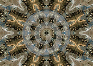 Unique abstract background.kaleidoscope Line and light color texture triangle Fractal Geometric.