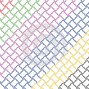 Unique Abstract Colorful Zig Zag Texture Pattern