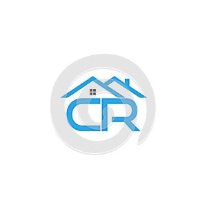cr home Unique abstract geometric logo design