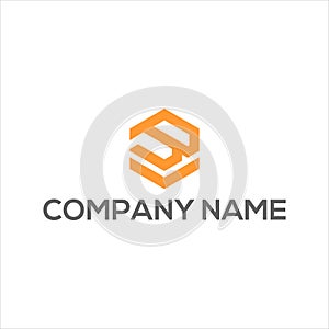 VR Unique abstract geometric creative logo design