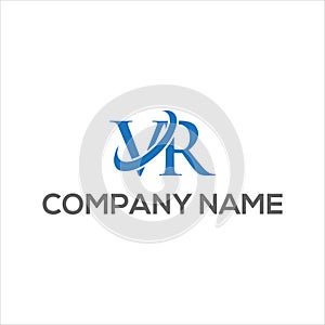 VR Unique abstract geometric creative logo design