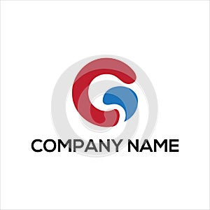 G Creative Unique abstract modern geometric vector symbol font logo design