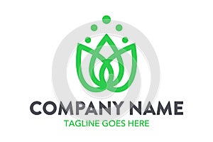 Unique agriculture and farming, landscape logo template