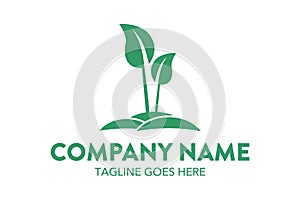 Unique agriculture and farming, landscape logo template