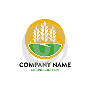 Unique agriculture logo template