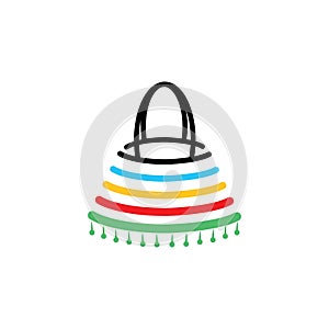 Unique and amazing African unique shopping bag illustration logo