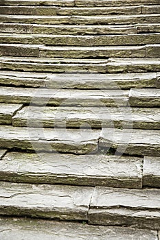 Unique, ancient, solid stone stairs
