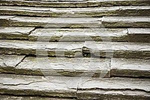 Unique, ancient, solid stone stairs