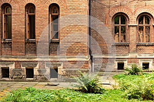 Unique architecture of Chernivtsi National University during sunny autumn day, Ukraine