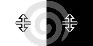 Unique and attractive initial letter R logo design