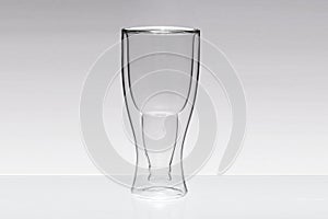 Unique beer glass in shape of a beer bottle